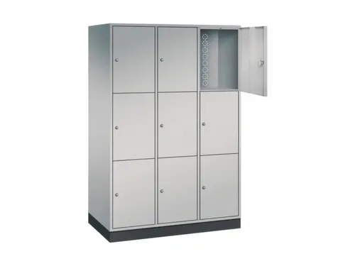 grootvolume-lockersysteem,HxBxD 1950x1220x600mm,3x3vakken,cil.-slot