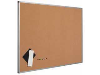 Smit Visual prikbord 60x90cm perskurk Softline profiel 16mm bruin - 1