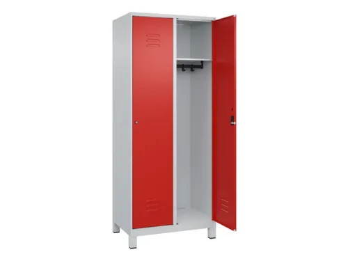 locker,HxBxD 1950x800x500mm,2vak,vak B 400mm,cil.-slot,voeten