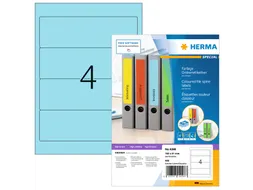 Herma 4298 Rugetiket 192x61mm Blauw permanent klevend 400 stuks