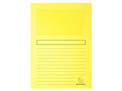 Venstermap SUPER 160g/m2 22x31cm Kanariegeel 100 Stuks