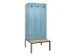 locker met bank,voor scheiding van kleding,HxBxD 2120x900x815mm,3vak
