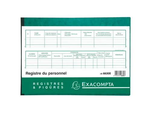 Piqure 21x29,7 Du Personnel 20bl