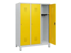 schoollocker,HxBxD 1630x1200x500mm,3vak,vak B 400mm,cil.-slot,voeten