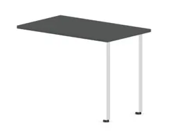 aanbouwtafel,i.h.v.,HxBxD 720-840x1000x600mm,MS-donkergrijs