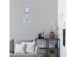 Wandklok Nextime 20x50cm glas Frosted/Mirror Dali - 5