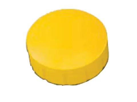 Magneet MAUL Solid 15mm 150gr geel 10 stuks