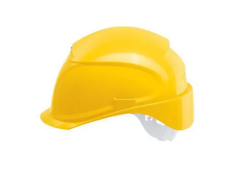 Uvex Airwing B-S veiligheidshelm, HDPE, korte klep, geel, per stuk