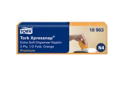 Tork Xpressnap Servet 21,3x16,5cm 2-laags 1/2 vouw Oranje 5x200x8
