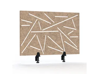 Akoestisch Bureaupaneel met patroon uitsnede 60x75cm Zand - 5