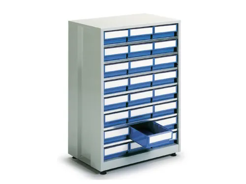 Stellingkast Hxbxd 410X605X870Mm 24Bakken Blauw Frame Ral7035