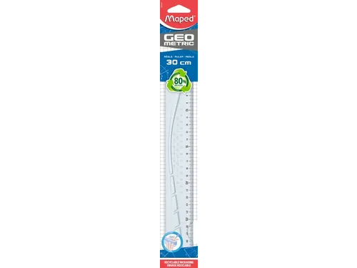 Liniaal Maped Geometric 30cm transparant