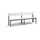 omkleedbank,HxLxD 796x2000x407mm,HPL wit,frame staal RAL7021,leuning