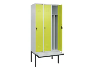 locker voor scheiding van kleding,HxBxD 2120x900x815mm,3vak - 2