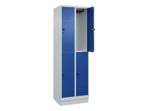 dubbeldekse locker,HxBxD 1950x600x500mm,2x2vak.,vak B 300mm