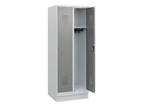schoollocker,HxBxD 1630x600x500mm,2vak,vak B 300mm,cil.-slot,sokkel