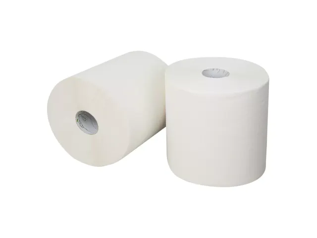 Poetspapier 118315 Midi Recycled 2-Laags Wit 6 Rol