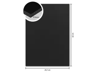 Foamboard Kangaro zwart A3 10 mm dik, 5 stuks 2 zijdig mat papier - 2