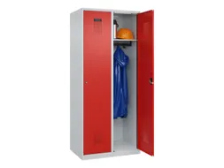 locker,HxBxD 1850x800x500mm,2vak,vak B 400mm,cil.-slot,staand op vloer