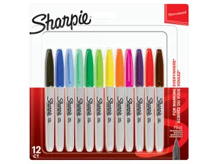 Viltstift Sharpie Fijne Punt permanente markers Blister à 12 kleuren - 8