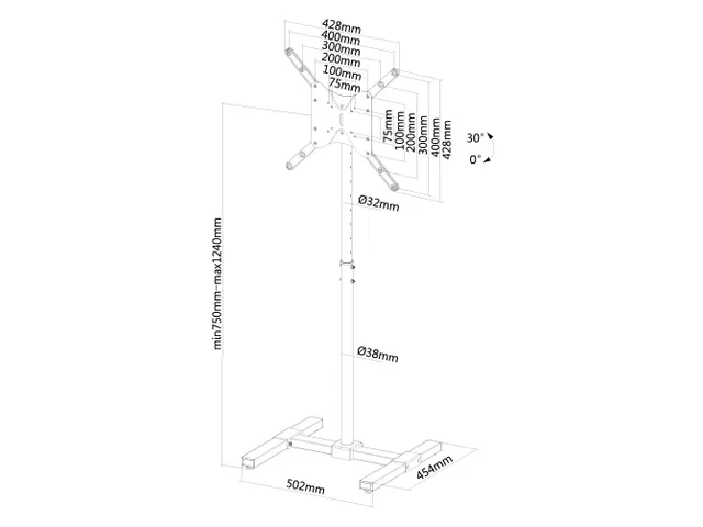 Ns-fs100black Newmounts Flatscreen Meubel