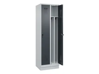 locker voor scheiding van kleding,HxBxD 1950x600x500mm,2vak - 1