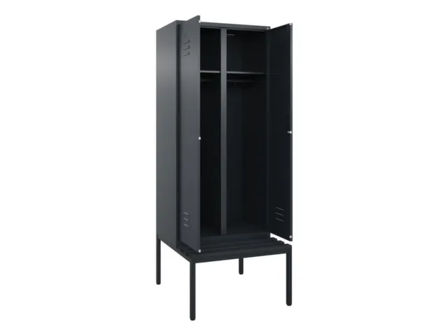 locker voor scheiding van kleding,HxBxD 2120x800x815mm,2vak