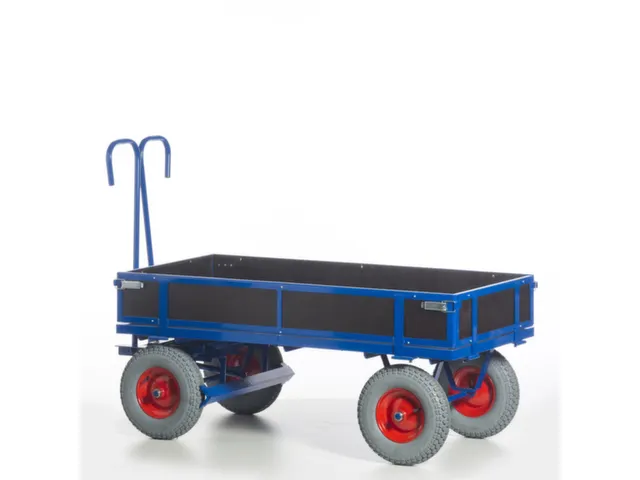 Chariot à Avant-train Pivotant Force 1t Plateau Lxl 1560x760mm Ridell