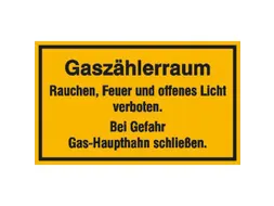 aanwijzingsbord,Gasmeterkamer,aluminium gemerkt,gemoffeld