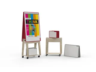 PLAYROOM Playboard draagbaar whiteboard S 75x50cm Grijs - 5