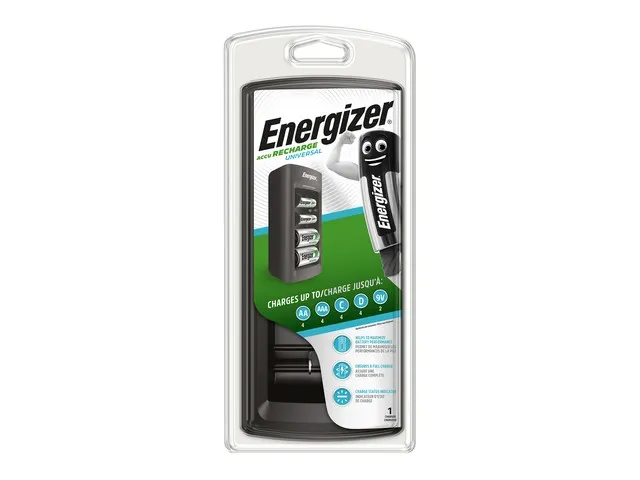 Universele batterij oplader, zwart