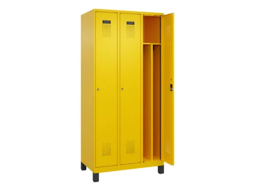 locker voor scheiding van kleding,HxBxD 1950x900x500mm,3vak