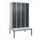 locker met bank,HxBxD 2120x1200x815mm,4vak,vak B 300mm,cil.-slot