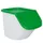 ingrediëntendispenser HxBxD 450x430x610mm 40l PP bak/deksel wit/groen