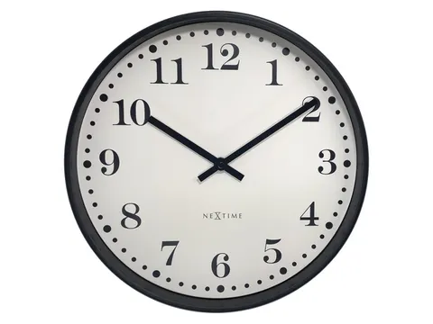 Wandklok NeXtime Dickens 30 cm wit