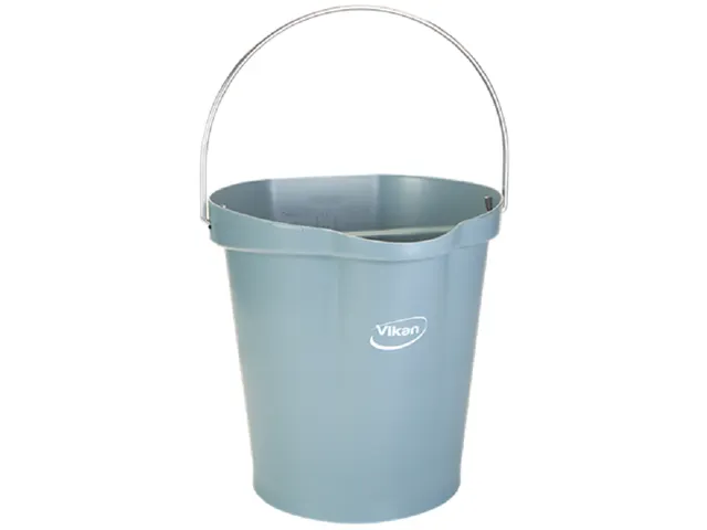 Hygiene 5686-88 emmer, 12 liter grijs, maatverdeling en schenktuit