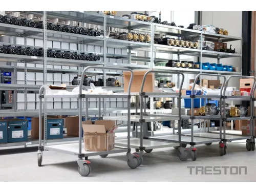 Tafelwagen,Draagverm. 150Kg,2Etage(S),In Hoogte Verstelbaar