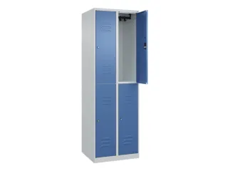 dubbeldekse locker,HxBxD 1850x600x500mm,2x2vak.,vak B 300mm - 2