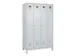 locker voor scheiding van kleding,HxBxD 1950x1200x500mm,4vak
