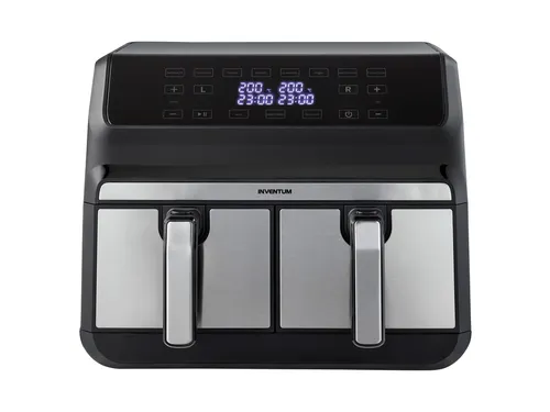 Airfryer Inventum 2x4l 1700w zwart rvs