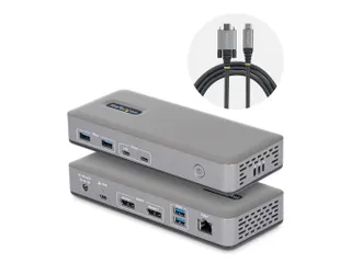 StarTech USB-C Docking Station 2x DP 4K60, 1GbE, 100W PD - 1