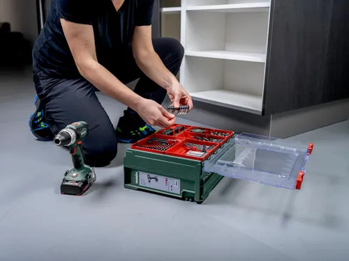 Accu-klopboormachine set 18V 2 x 2AH Li-Power, Acculader SC 30, Kunsts