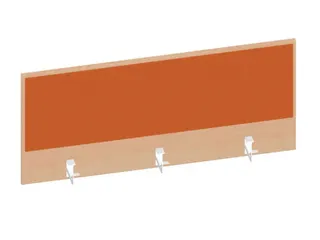 baliepaneel,v. bureau,aanbouw achter,B 1200mm,NE-esdoorn,BN3012-oranje - 1