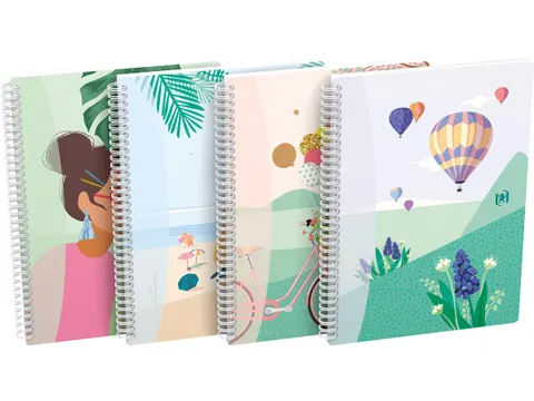 spiraalschrift, B5, 120 bladzijden, geruit 5 mm