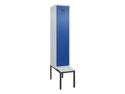 locker met bank,HxBxD 2120x400x815mm,1vak,vak B 400mm,cilinderslot