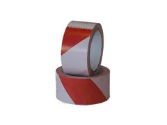 Waarschuwingstape IEZZY 50mmx66m rood/wit