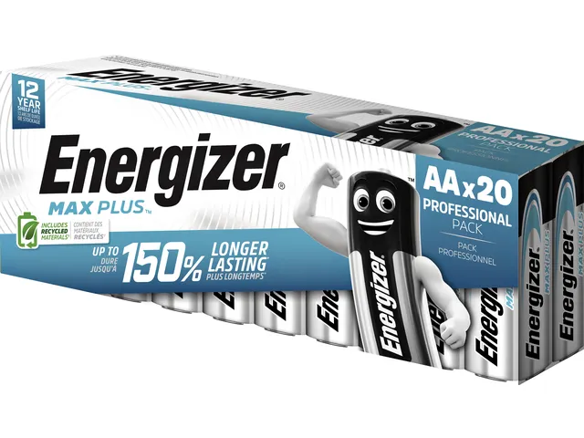 Batterij Energizer Max Plus 20xAA alkaline
