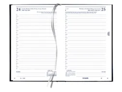 Kantooragenda 2027 Quantore kort 1dag/1pagina zwart