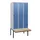 locker met bank,HxBxD 1950x900x815mm,3vak,vak B 300mm,draaigrendel