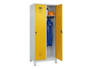 locker,HxBxD 1950x800x500mm,2vak,vak B 400mm,draaigrendel,voeten - 1